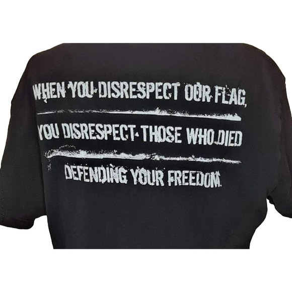 Grunt Style 100% Cotton  This We'll Defend Distrissed Flag T-shirt  Large - Picture 5 of 7